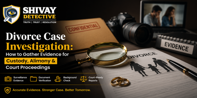 Divorce Case Investigation: How to Gather Evidence for Custody, Alimony & Court Proceedings
